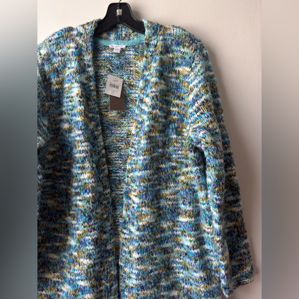 J. Jill Clarendon Cyan Cardigan at Hamilton Place in Chattanooga Blue Green Knit - Picture 5 of 14